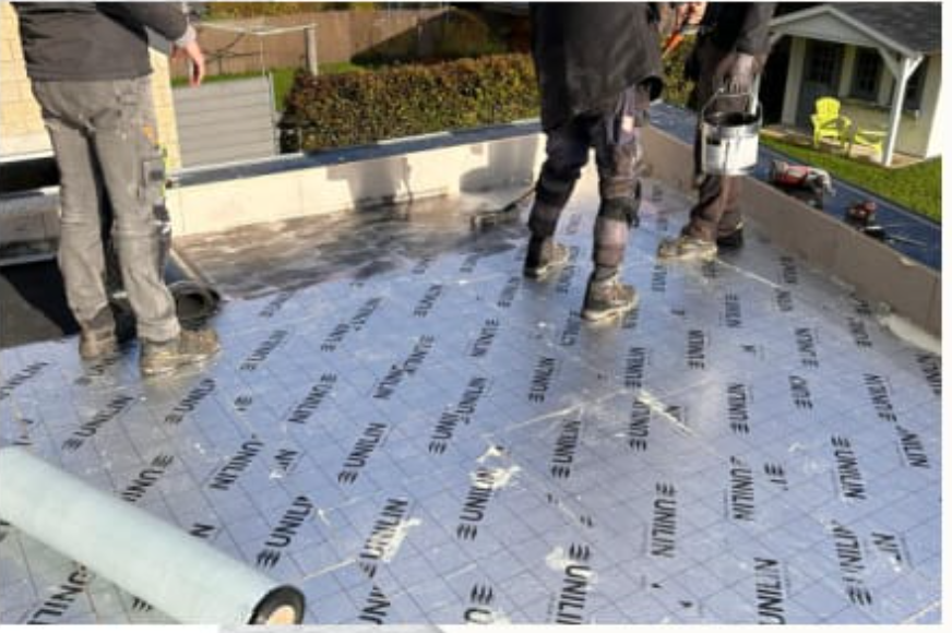 pose toiture en EPDM